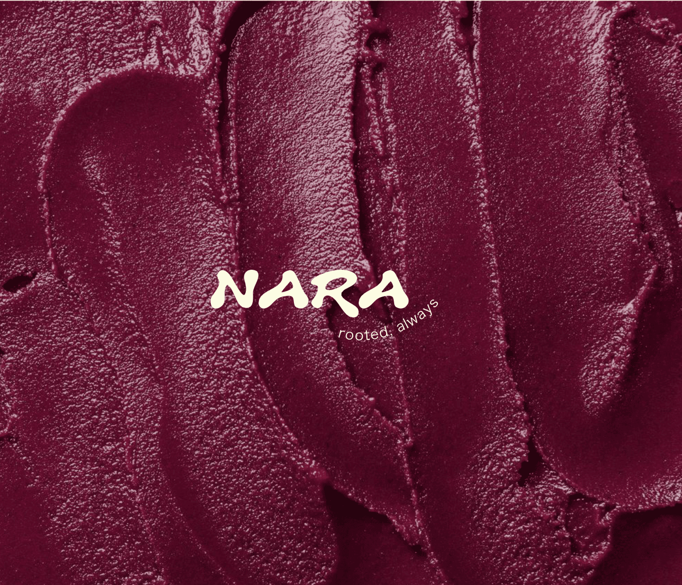 Brand application preview with a rich editorial color palette